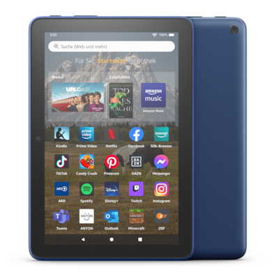 Image of Amazon Fire HD 8-Tablet (2022), Blau 8-Zoll-HD-Display, 32 GB - mit Werbung