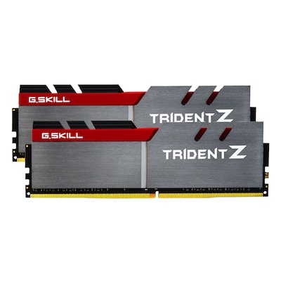 Image of G.SKILL Trident Z Silber/Rot 16GB Kit (2x8GB) DDR4-3600 CL17 DIMM Arbeitsspeicher