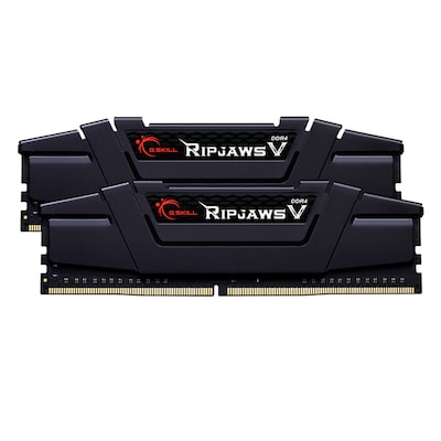 Image of G.SKILL RipJaws V Schwarz 32GB Kit (2x16GB) DDR4-3200 CL16 DIMM Arbeitsspeicher