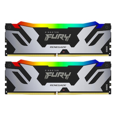 Image of Kingston FURY Renegade RGB Silber 32GB (2x16GB) DDR5-6400 XMP DIMM Arbeitsspeicher, CL32, 1.4V