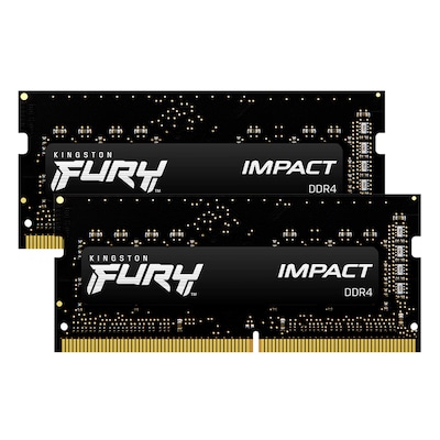 Image of Kingston FURY Impact 64GB Kit (2x32GB) DDR4-3200 CL20 SO-DIMM Gaming Arbeitsspeicher