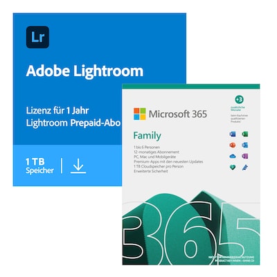 Image of Adobe Lightroom | 1 Jahr | 1TB | PC/Mac | inkl. Microsoft 365 Family [6 User - 12+3 Monate]