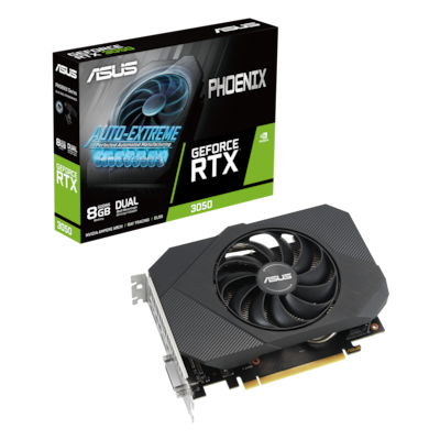 Image of ASUS Phoenix GeForce RTX 3050 8G V2 Grafikkarte - 8GB GDDR6, HDMI, 3x DP