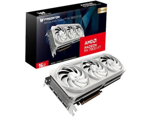 Image of Acer Predator BiFrost AMD Radeon RX 7800 XT OC White - 16GB GDDR6, 2x HDMI, 2x DP