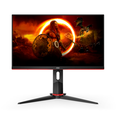 Image of AOC Gaming Q24G2A - 24 Zoll QHD Monitor, 165 Hz , 1 ms MPRT, FreeSync Premium, G-Sync comp, (2560x1440, HDMI, DisplayPort) schwarz/rot