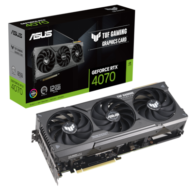 Image of ASUS TUF Gaming GeForce RTX 4070 Grafikkarte - 12GB GDDR6X, 1x HDMI, 3x DP