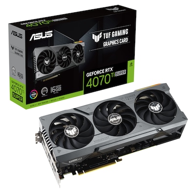 Image of ASUS TUF GeForce RTX 4070 Ti SUPER Grafikkarte - 16GB GDDR6X, 2x HDMI, 3x DP