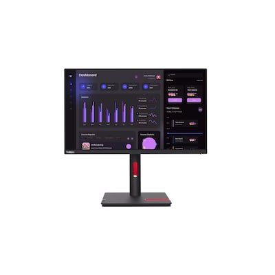 Image of Lenovo ThinkVision T24i-30 Business Monitor - IPS Panel, FHD EPEAT Gold, Höhenverstellung 155mm, Pivot, 1x USB-B 3.0 (Upstream 4x USB-A 3.0 Downstrea