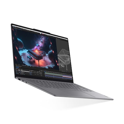 Image of Lenovo Yoga Slim 7 15ILL9 83HM - Intel Core Ultra 7 256V / 2.2 GHz - Evo - Win 11 Home - Intel Arc Graphics - 16 GB RAM - 1 TB SSD NVMe - 38.9 cm (15.3) IPS Touchscreen 2880 x 1800 (2.8K) @ 120 Hz - Wi-Fi 7, Bluetooth - Luna Gray - kbd: Deutsch - mit 2 J 