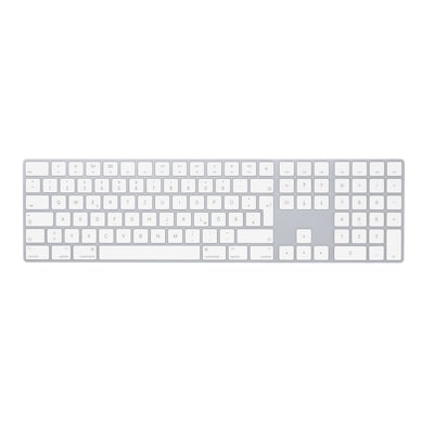 Image of Apple Magic Keyboard mit Ziffernblock (DE) silber, (iMac/MacMini)