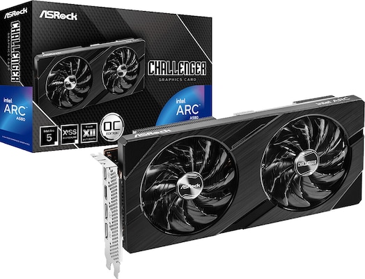 Image of ASRock Intel Arc A580 Challenger OC Grafikkarte - 8GB GDDR6, HDMI, 3x DP