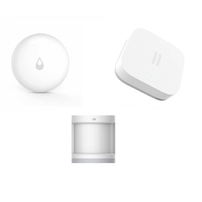 Image of Aqara Bundle Bewegungssensor, Vibrationssensor, Wassersensor - kompatibel mit Apple HomeKit