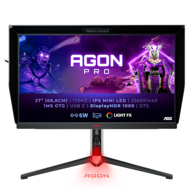 Image of AOC AG274QXM Gaming Monitor - WQHD, 170 Hz, AMD FreeSync Pro