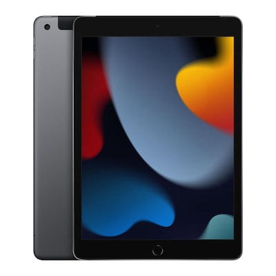 Image of Apple 10,2-inch iPad Wi-Fi + Cellular - 9. Generation - Tablet - 64GB - 25,9 cm (10,2) IPS (2160 x 1620) - 3G, 4G - LTE - Space-grau (MK473FD/A) - Sonderposten