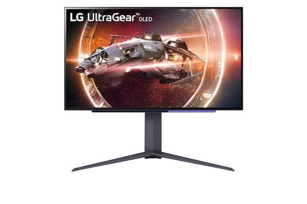 Image of LG UltraGear 27GS95QX-B Gaming Monitor - OLED, 240Hz, 0,03ms Hexagon Lighting sorgt mit RGB-Beleuchtung für die passende Gaming-Atmosphäre