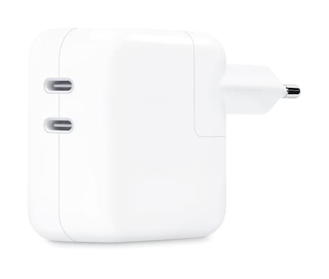 Image of Apple - Netzteil - 35 Watt - 2 Ausgabeanschlussstellen (24 pin USB-C) (MW2K3ZM/A)