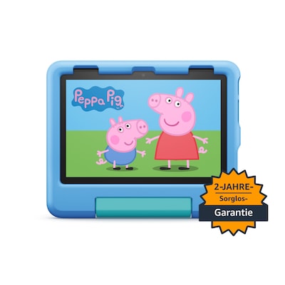 Image of Amazon Fire HD 8 Kids-Tablet (2022), blau für Kinder von 3 bis 7 Jahre, 2 Jahre Sorglos-Garantie, kindgerechte Hülle, 8-Zoll-HD-Display, 32GB