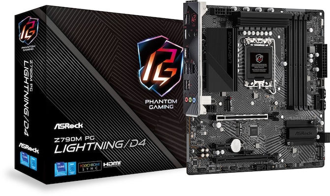 Image of ASROCK Z790M Phantom Gaming Lightning/D4 Mainboard