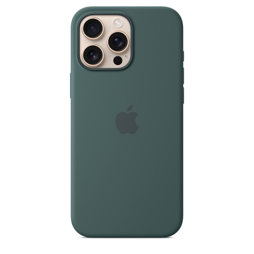 Image of Apple Original iPhone 16 Pro Max Silikon Case mit MagSafe - Seegrün