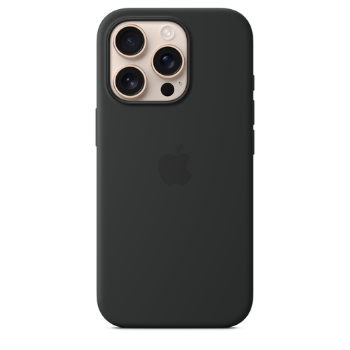 Image of APPLE IPHONE16 PRO SILICONE CASE WITH MAGSAFE - BLACK (MYYJ3ZM/A)