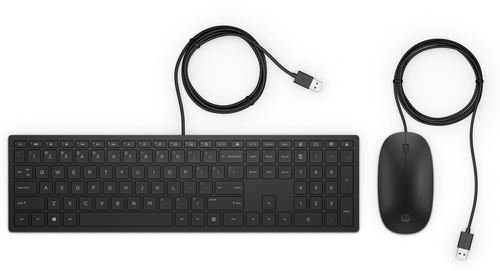 Image of HP Pavilion 400 - Tastatur & Maus Set - Deutsch - Schwarz