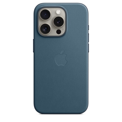 Image of Apple Feingewebe Case iPhone 15 Pro | Pazifikblau