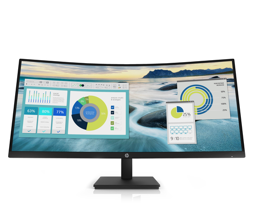 Image of 86,36cm/34'' (3440x1440) HP P34hc G4 Curved 21:9 5ms 60Hz HDMI DisplayPort USB-C VESA Speaker WQHD B