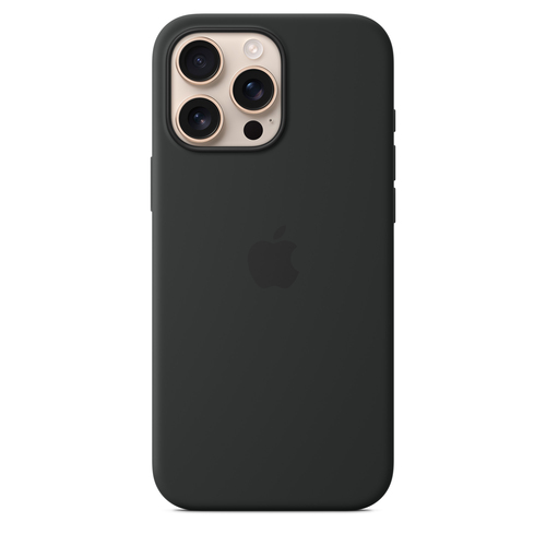 Image of APPLE IPHONE16 PRO MAX SILICONE CASE WITH MAGSAFE - BLACK (MYYT3ZM/A)