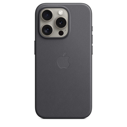 Image of Apple Feingewebe Case iPhone 15 Pro | Schwarz
