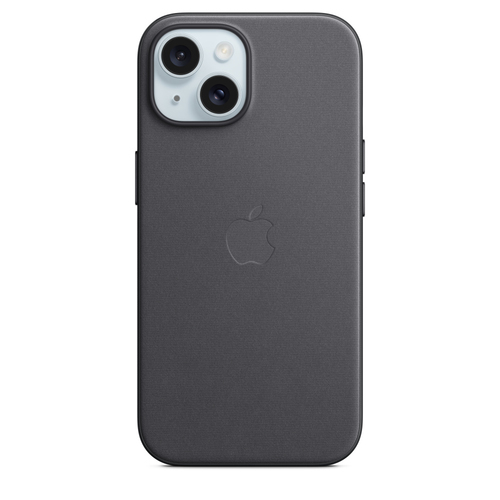 Image of Apple Feingewebe Case iPhone 15 | Schwarz