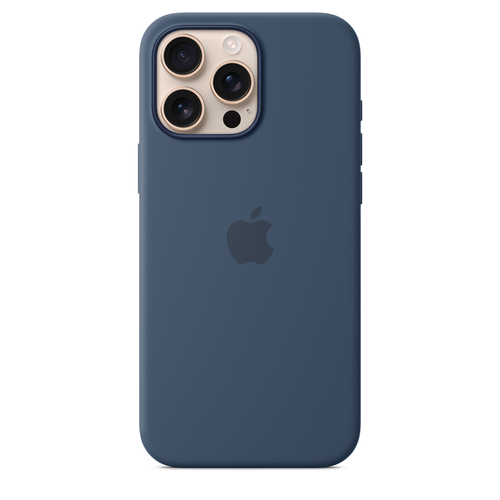 Image of Apple Original iPhone 16 Pro Max Silikon Case mit MagSafe - Denim