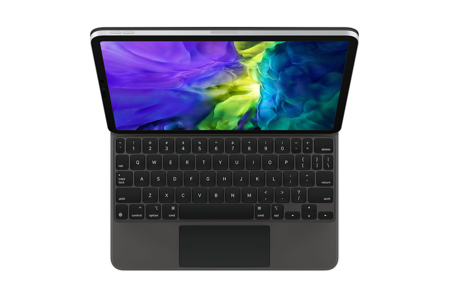 Image of Apple Magic Keyboard - Tastatur und Foliohülle - mit Trackpad - hinterleuchtet - Apple Smart connector - Deutsch - für 27,90cm (11) iPad Pro (1. Generation, 2. Generation)