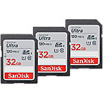 Image of SanDisk Ultra-Speicherkarte 32 GB SDHC UHS-I Klasse 10 3er-Pack