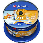 Image of 1x50 Verbatim DVD-R 4,7GB 16x Speed, photo printable