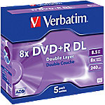 Image of 1x5 Verbatim DVD+R Double Layer 8x Speed, Jewel Case 8,5GB