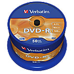 Image of 1x50 Verbatim DVD-R 4,7GB 16x Speed, matt silver
