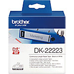 Image of Brother DK-22223 Authentic Papier Endlosetiketten Selbstklebend Schwarzer Druck auf Weiß 50 mm x 30.5