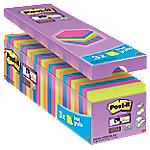 Image of 3M Post-it Super Sticky 76x76mm 24x 90 Sheets Assorted